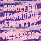 Custom Stitched Purple Light Pink-White 3D Pattern Design Splash Torn Paper Style Sports Pullover Sweatshirt Hoodie