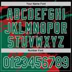 Custom Stitched Black Kelly Green Red-White 3D Pattern Design Abstract Fragment Art Splash Sports Pullover Sweatshirt Hoodie