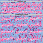 Custom Stitched Light Blue Pink-White 3D Pattern Design Line Sports Pullover Sweatshirt Hoodie