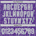 Custom Stitched Purple Gray-White 3D Pattern Design Line Sports Pullover Sweatshirt Hoodie