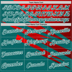 Custom Stitched Teal Red-White 3D Pattern Design Line Sports Pullover Sweatshirt Hoodie