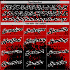 Custom Stitched Black Red-White 3D Pattern Design Abstract Splatter Grunge Art Sports Pullover Sweatshirt Hoodie