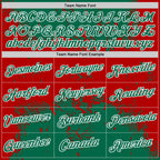 Custom Stitched Kelly Green Red-White 3D Pattern Design Abstract Splatter Grunge Art Sports Pullover Sweatshirt Hoodie