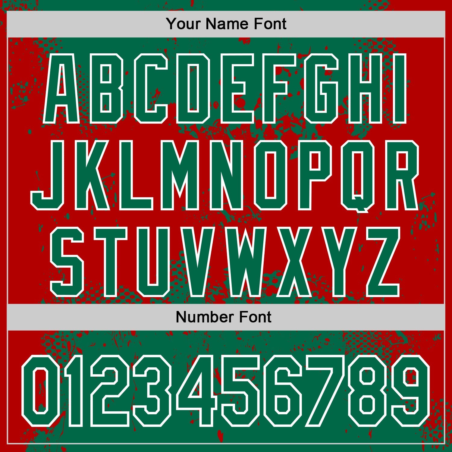 Custom Stitched Kelly Green Red-White 3D Pattern Design Abstract Splatter Grunge Art Sports Pullover Sweatshirt Hoodie