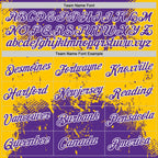 Custom Stitched Purple Yellow-White 3D Pattern Design Abstract Splatter Grunge Art Sports Pullover Sweatshirt Hoodie
