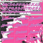 Custom Stitched Black Pink Light Blue-White 3D Pattern Design Splash Torn Paper Style Sports Pullover Sweatshirt Hoodie