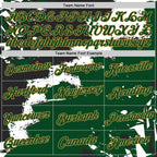 Custom Stitched Black Green Old Gold-White 3D Pattern Design Splash Torn Paper Style Sports Pullover Sweatshirt Hoodie