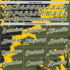 Custom Stitched Black Olive Yellow-White 3D Pattern Design Splash Torn Paper Style Sports Pullover Sweatshirt Hoodie