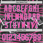 Custom Stitched Black Pink Light Blue-White 3D Pattern Design Line Sports Pullover Sweatshirt Hoodie