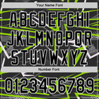 Custom Stitched Black Neon Green-White 3D Pattern Design Line Sports Pullover Sweatshirt Hoodie