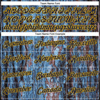 Custom Stitched Blue Navy-Gold 3D Pattern Design Tree Camo Hunting Sports Pullover Sweatshirt Hoodie