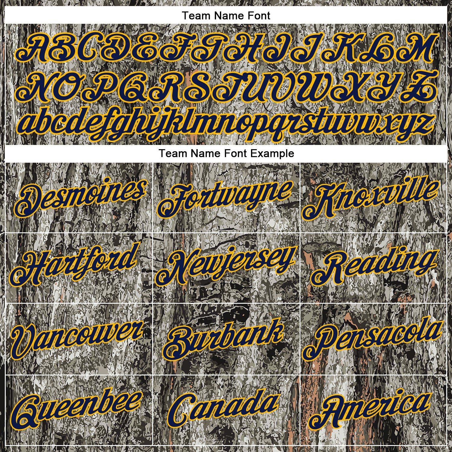 Custom Stitched Gray Navy-Gold 3D Pattern Design Tree Camo Hunting Sports Pullover Sweatshirt Hoodie