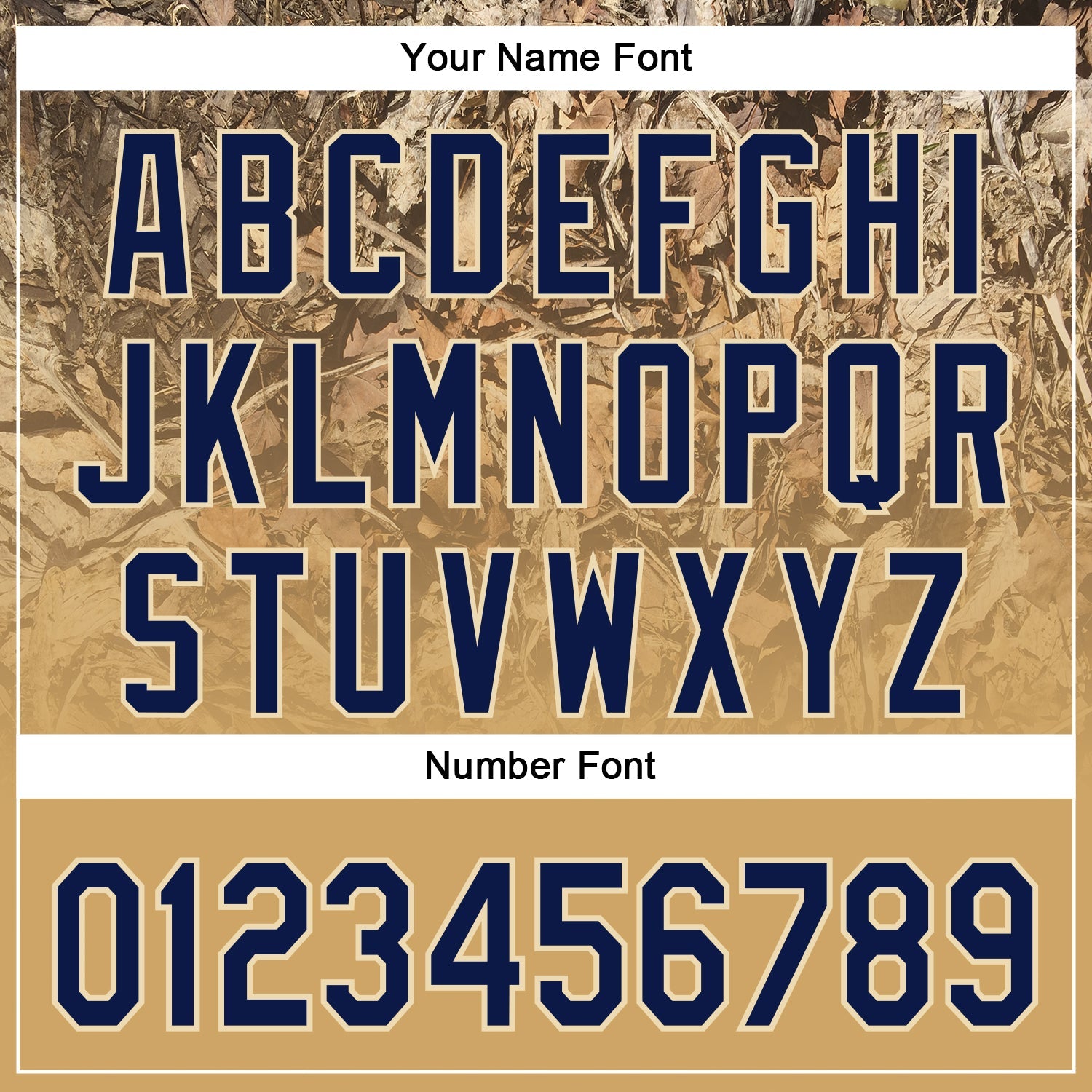 Custom Stitched Old Gold Navy-Cream 3D Pattern Design Tree Camo Gradient Hunting Sports Pullover Sweatshirt Hoodie