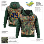 Custom Stitched Green Navy-Bay Orange 3D Pattern Design Tree Camo Hunting Sports Pullover Sweatshirt Hoodie