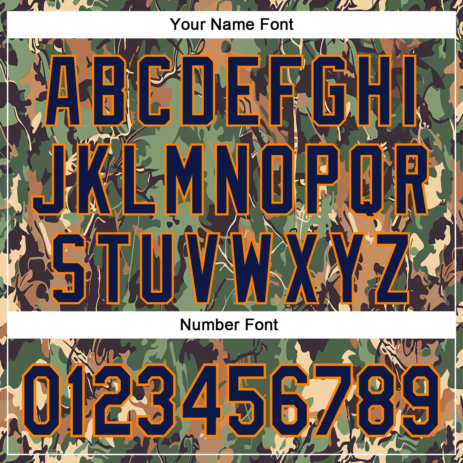 Custom Stitched Green Navy-Bay Orange 3D Pattern Design Tree Camo Hunting Sports Pullover Sweatshirt Hoodie