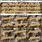 Custom Stitched Olive Old Gold-Cream 3D Pattern Design Tree Camo Hunting Sports Pullover Sweatshirt Salute To Service Hoodie