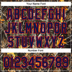 Custom Stitched Olive Navy-Fire Red 3D Pattern Design Tree Camo Hunting Sports Pullover Sweatshirt Salute To Service Hoodie