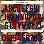 Custom Stitched Old Gold Navy-Fire Red 3D Pattern Design Tree Camo Hunting Sports Pullover Sweatshirt Hoodie