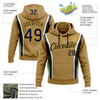 Custom Stitched Old Gold Navy Black Green Gold-White 3D Pattern Design Sportswear Pullover Sweatshirt Hoodie