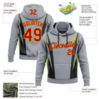Custom Stitched Gray Red Black Green-Gold 3D Pattern Design Sportswear Pullover Sweatshirt Hoodie