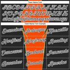 Custom Stitched Orange Steel Gray Black Green-White 3D Pattern Design Sportswear Pullover Sweatshirt Hoodie