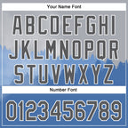 Custom Stitched Gray Steel Gray Blue-White 3D Pattern Design Natural Scenery Sportswear Pullover Sweatshirt Hoodie