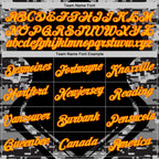 Custom Stitched Black Gold-Orange 3D Pattern Design Camo Sportswear Pullover Sweatshirt Hoodie