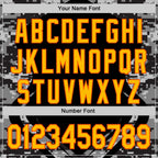 Custom Stitched Black Gold-Orange 3D Pattern Design Camo Sportswear Pullover Sweatshirt Hoodie