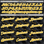 Custom Stitched Black Gold-White 3D Pattern Design Slant Lines Sports Pullover Sweatshirt Hoodie