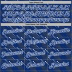 Custom Stitched Royal White 3D Pattern Design Slant Lines Sports Pullover Sweatshirt Hoodie