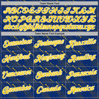 Custom Stitched Royal Yellow-White 3D Pattern Design Slant Lines Sports Pullover Sweatshirt Hoodie