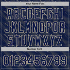 Custom Stitched Navy Cream 3D Pattern Design Slant Lines Sports Pullover Sweatshirt Hoodie