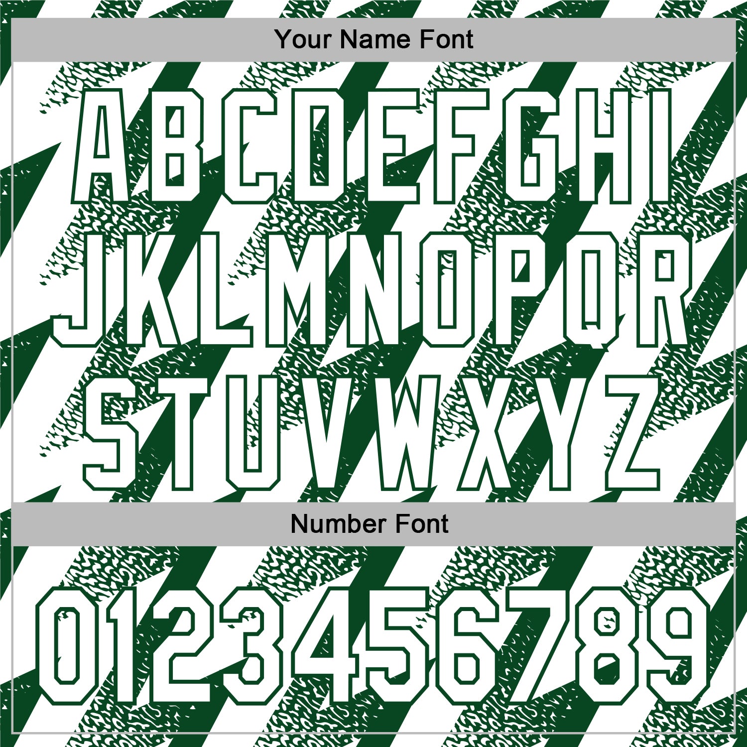 Custom Stitched White Green 3D Pattern Design Zigzag Shape Sports Pullover Sweatshirt Hoodie