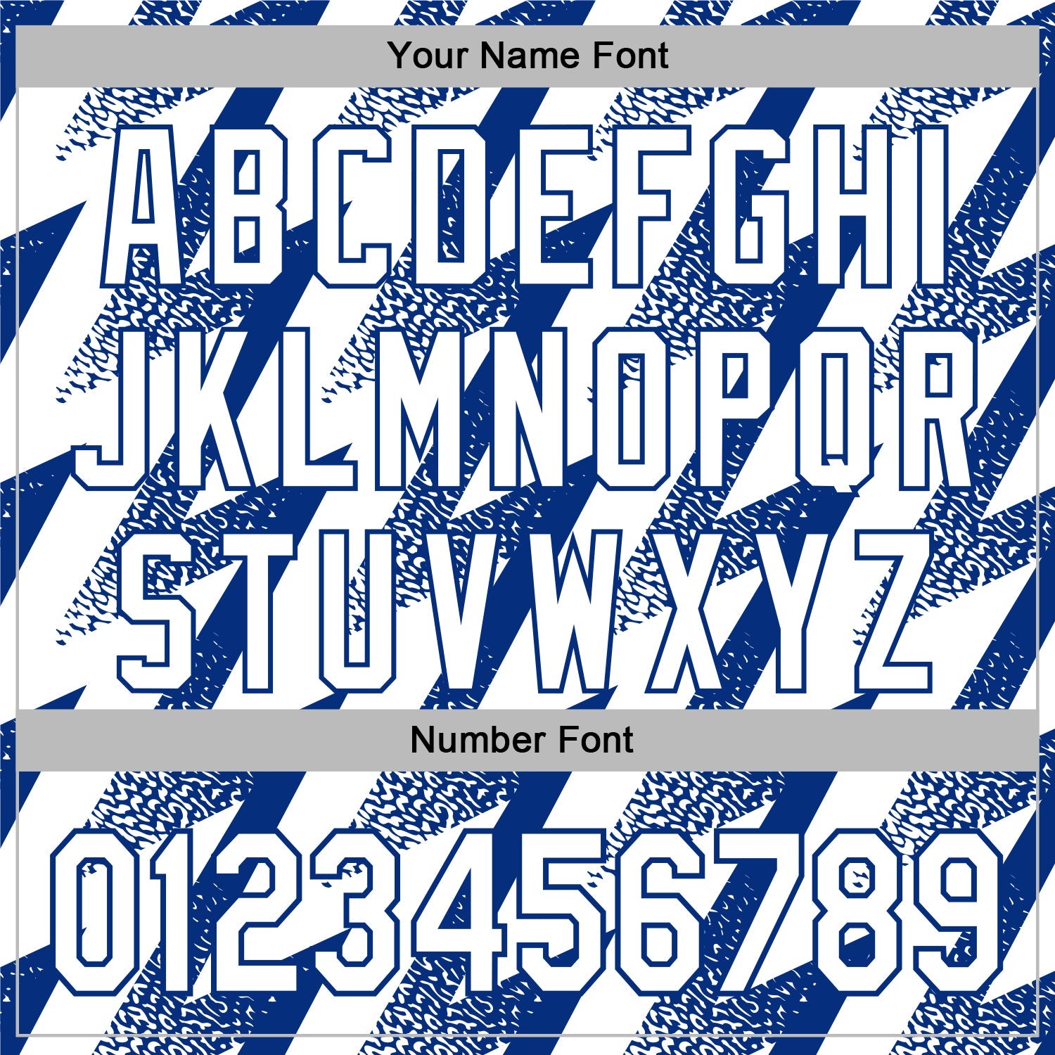 Custom Stitched White Royal 3D Pattern Design Zigzag Shape Sports Pullover Sweatshirt Hoodie