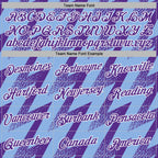 Custom Stitched Light Blue Purple-White 3D Pattern Design Zigzag Shape Sports Pullover Sweatshirt Hoodie