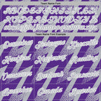 Custom Stitched Purple Gray-White 3D Pattern Design Zigzag Shape Sports Pullover Sweatshirt Hoodie