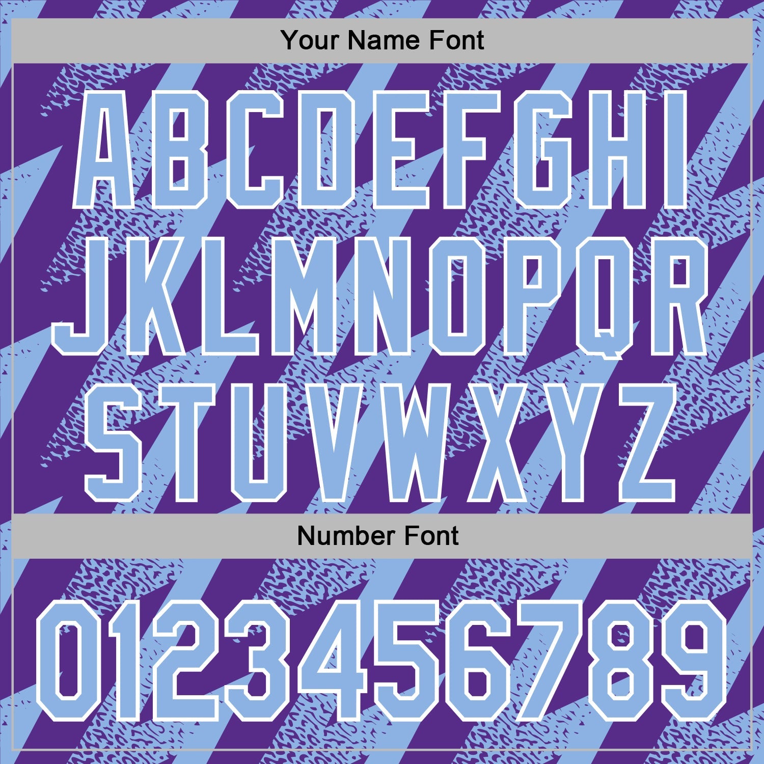 Custom Stitched Purple Light Blue-White 3D Pattern Design Zigzag Shape Sports Pullover Sweatshirt Hoodie