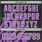 Custom Stitched Black Medium Purple-White 3D Pattern Design Splash Sports Pullover Sweatshirt Hoodie