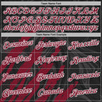 Custom Stitched Black Crimson-White 3D Pattern Design Splash Sports Pullover Sweatshirt Hoodie