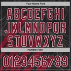 Custom Stitched Black Crimson-White 3D Pattern Design Splash Sports Pullover Sweatshirt Hoodie