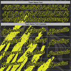 Custom Stitched Black Neon Yellow 3D Pattern Design Splash Sports Pullover Sweatshirt Hoodie