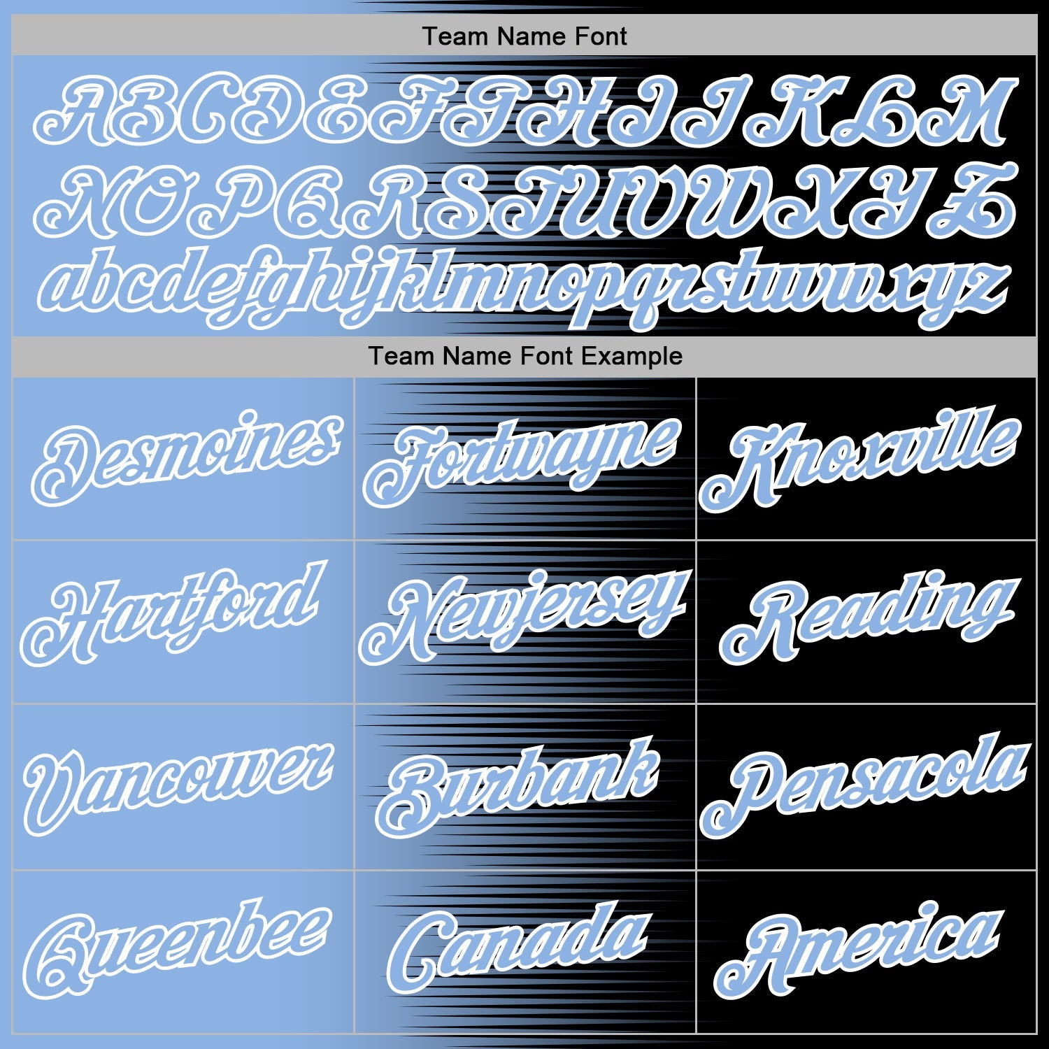 Custom Stitched Black Light Blue-White 3D Pattern Design Gradient Line Sports Pullover Sweatshirt Hoodie