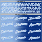 Custom Stitched Royal Light Blue-White 3D Pattern Design Gradient Line Sports Pullover Sweatshirt Hoodie