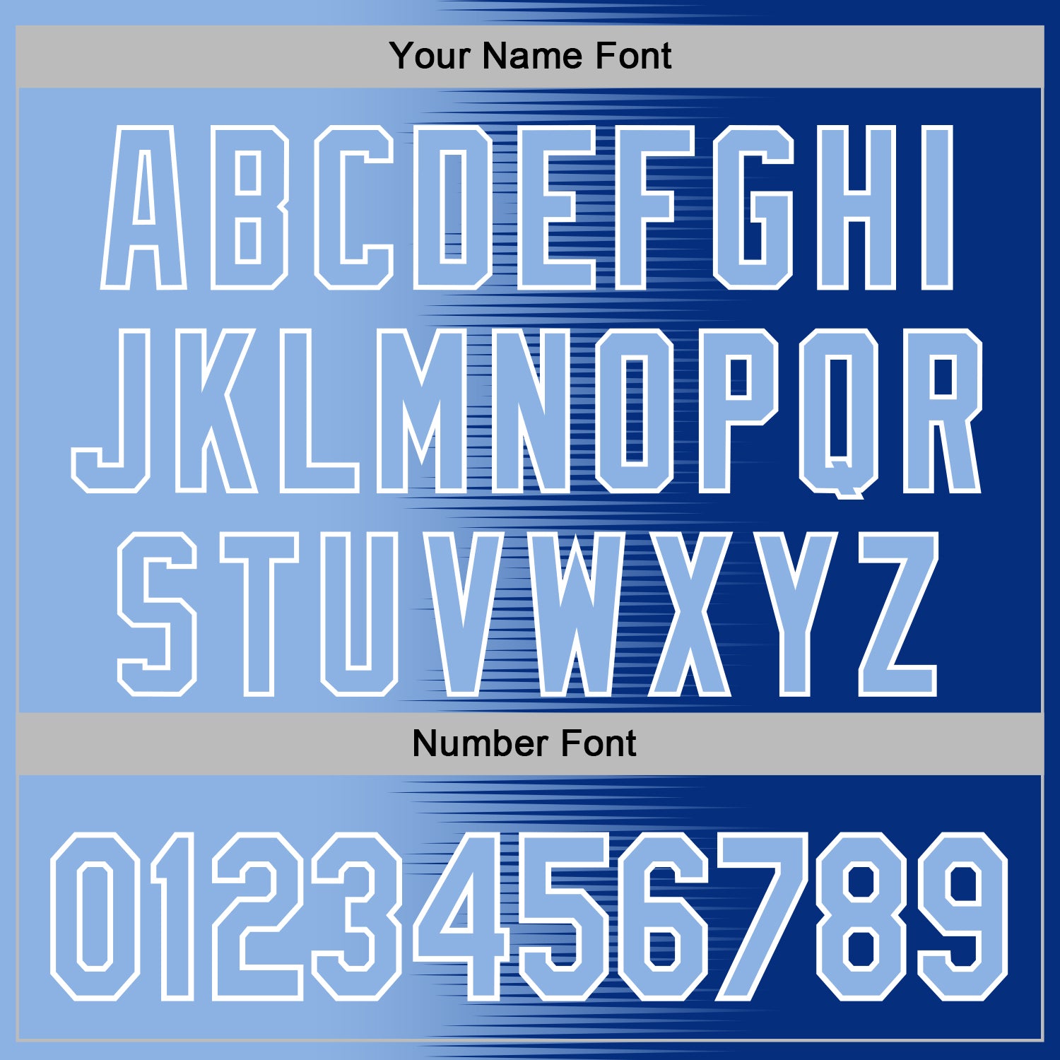 Custom Stitched Royal Light Blue-White 3D Pattern Design Gradient Line Sports Pullover Sweatshirt Hoodie