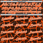 Custom Stitched Brown Orange-White 3D Pattern Design Abstract Network Sports Pullover Sweatshirt Hoodie