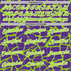 Custom Stitched Purple Neon Green-White 3D Pattern Design Abstract Network Sports Pullover Sweatshirt Hoodie