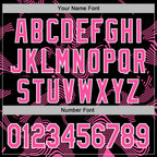 Custom Stitched Black Pink-White 3D Pattern Design Curve Lines Sports Pullover Sweatshirt Hoodie