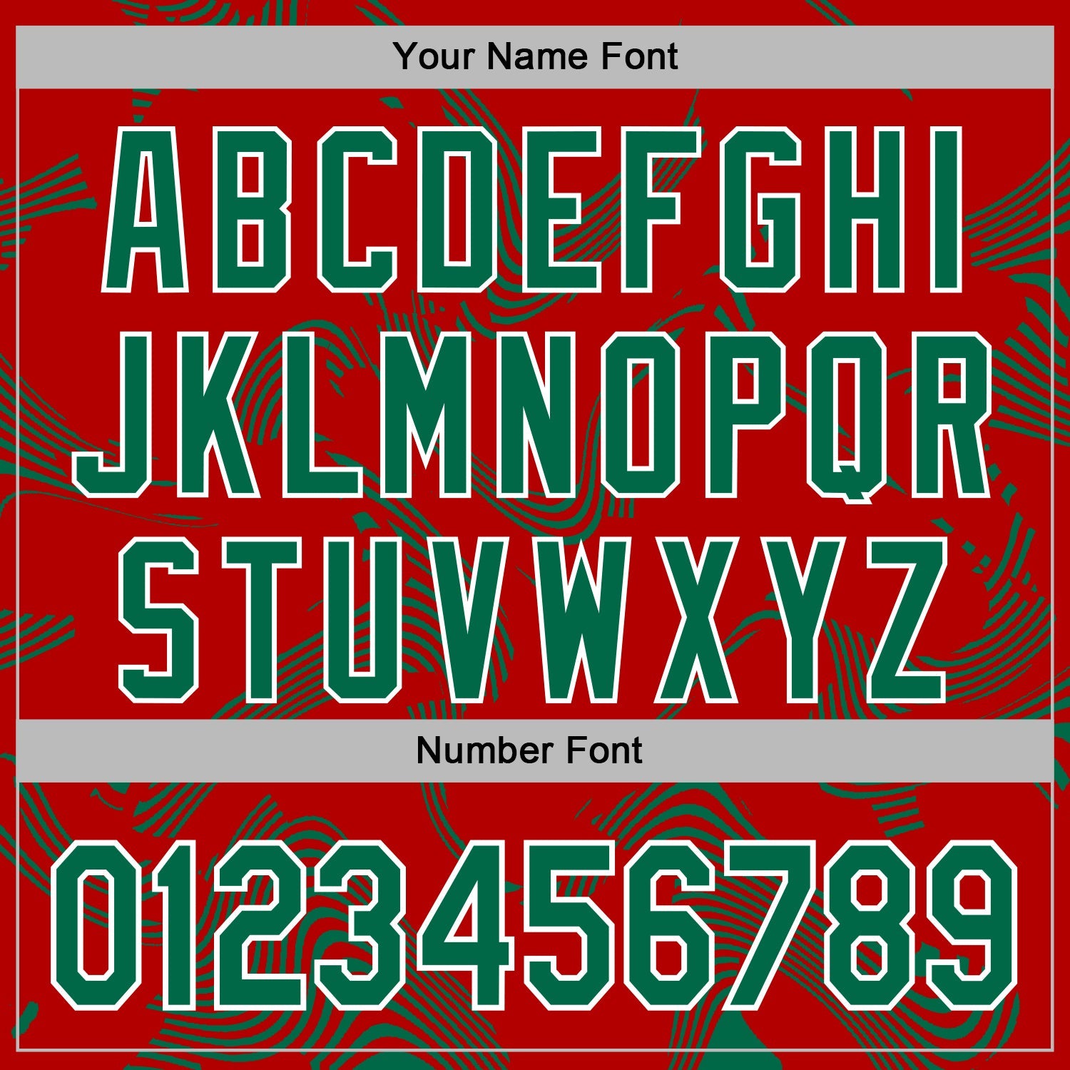 Custom Stitched Red Kelly Green-White 3D Pattern Design Curve Lines Sports Pullover Sweatshirt Hoodie