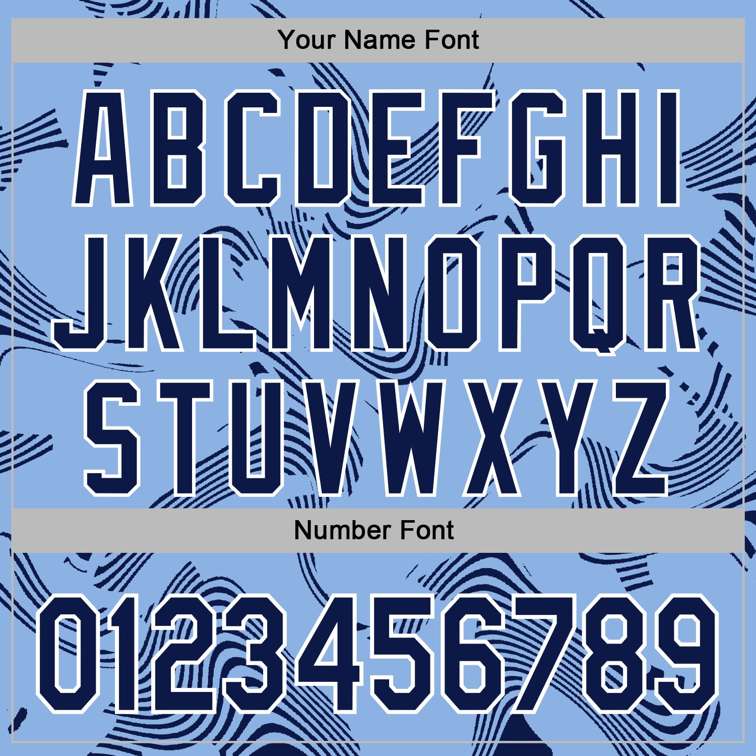 Custom Stitched Light Blue Navy-White 3D Pattern Design Curve Lines Sports Pullover Sweatshirt Hoodie