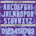 Custom Stitched Purple Light Blue-White 3D Pattern Design Curve Lines Sports Pullover Sweatshirt Hoodie